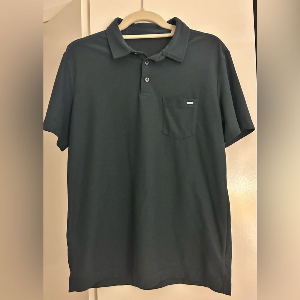 Vuori Men's Ace Polo T Shirt - Blue - S
